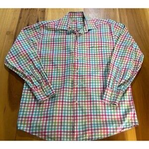 Alan Flusser Men’s Button Down Shirt. Medium. Plaid.
